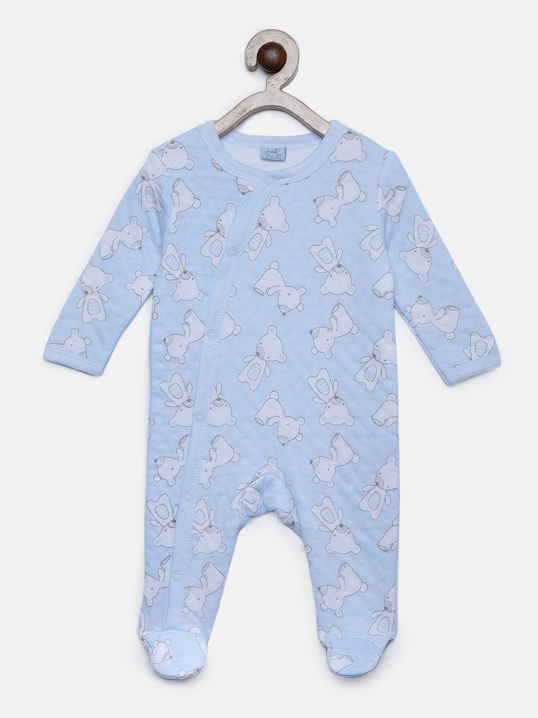 Buy Rock A Bye Baby Boys Blue Printed Sleepsuit Sleepsuit for Boys