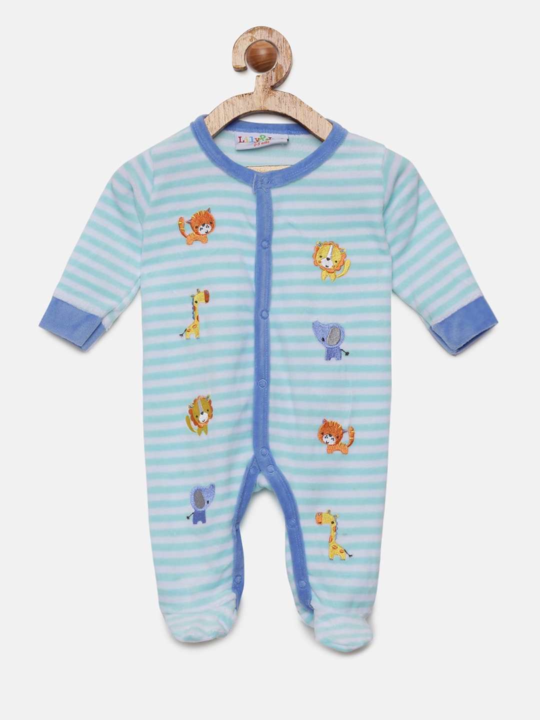 Buy Lily & Jack Boys Blue Striped Sleepsuit - Sleepsuit for Boys ...