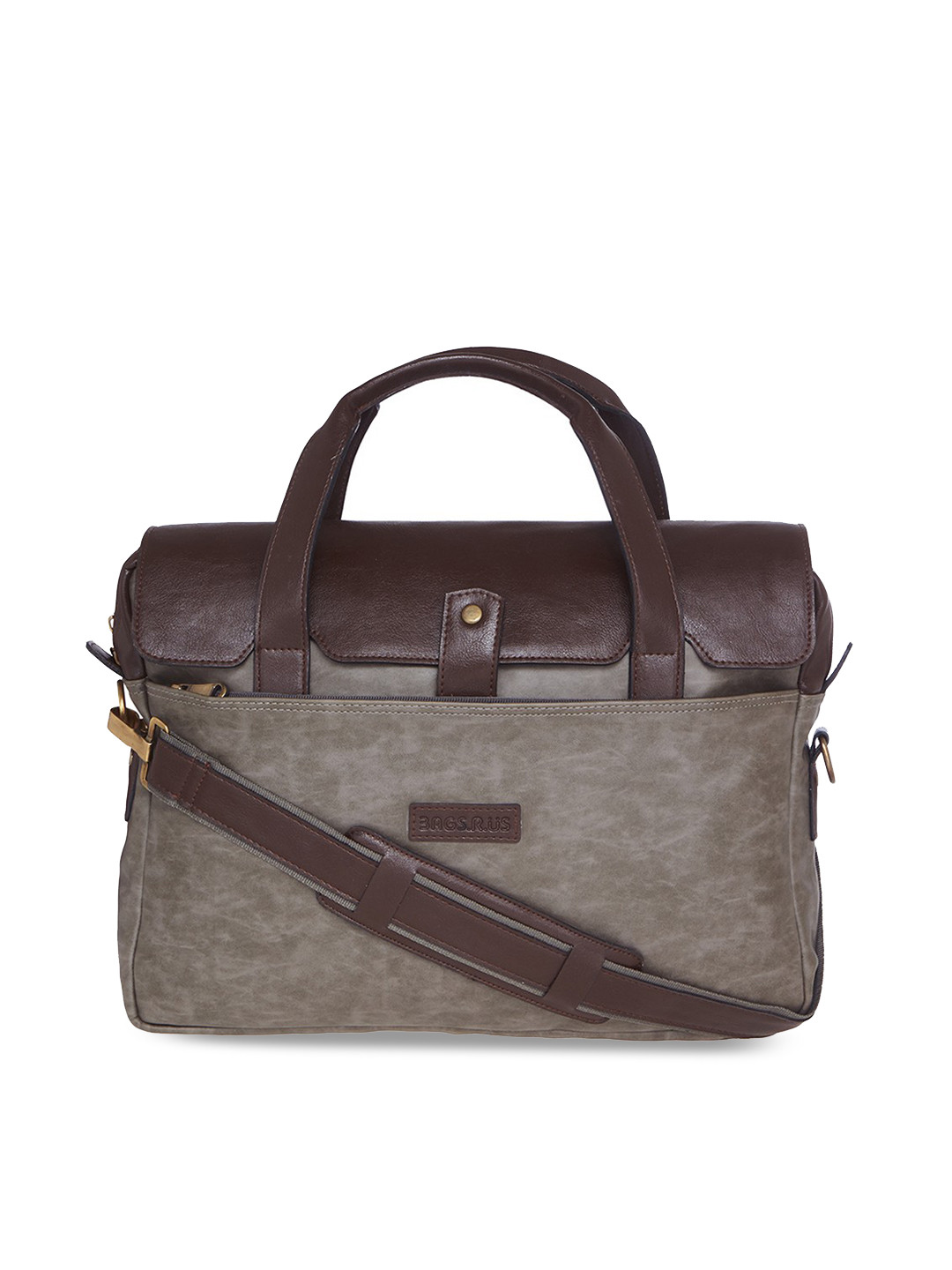 Buy Bags.R.us Unisex Grey Solid Laptop Bag Laptop Bag for Unisex