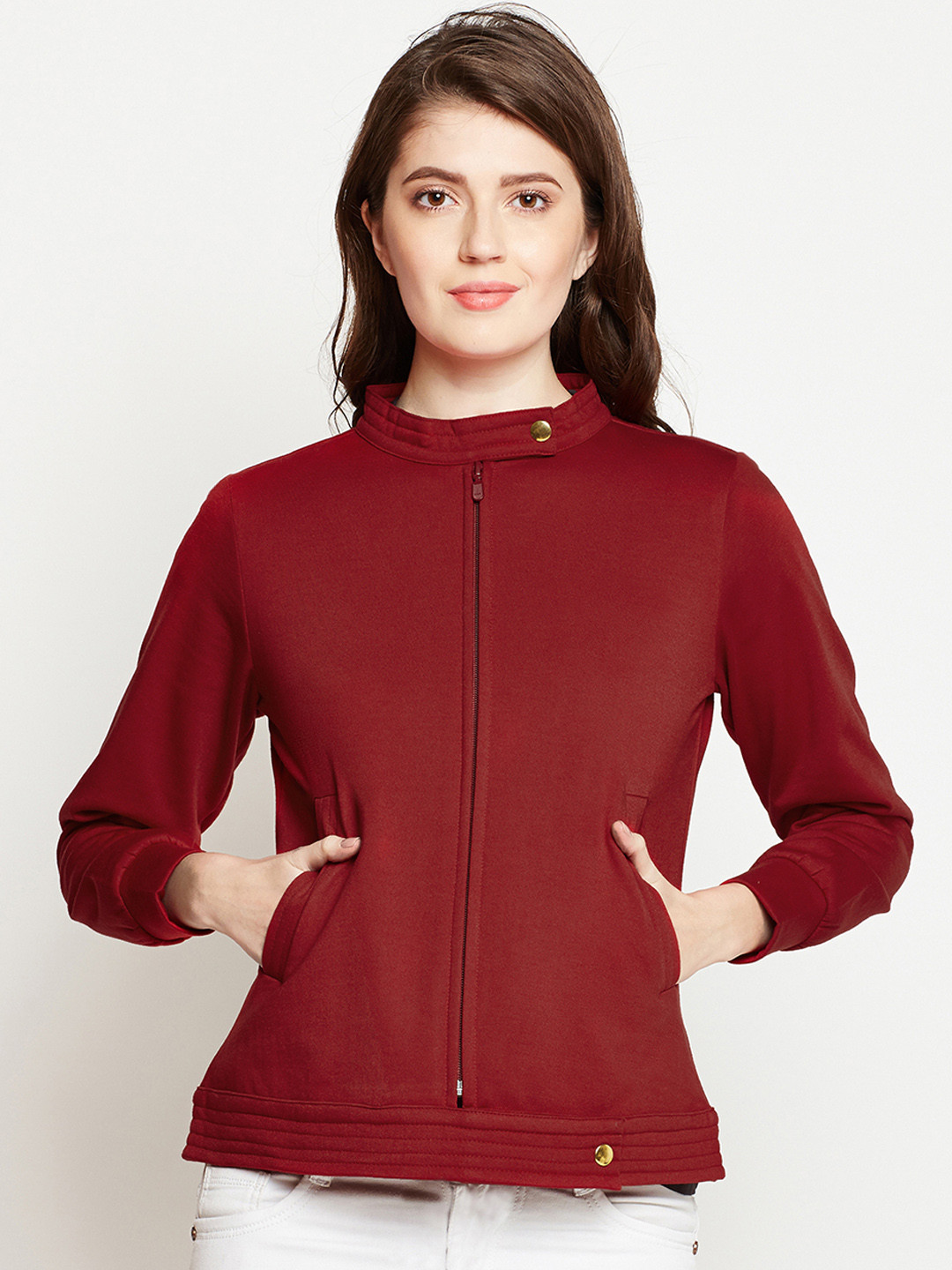 Buy RARE Women Red Solid Tailored Jacket Jackets for Women 7811639