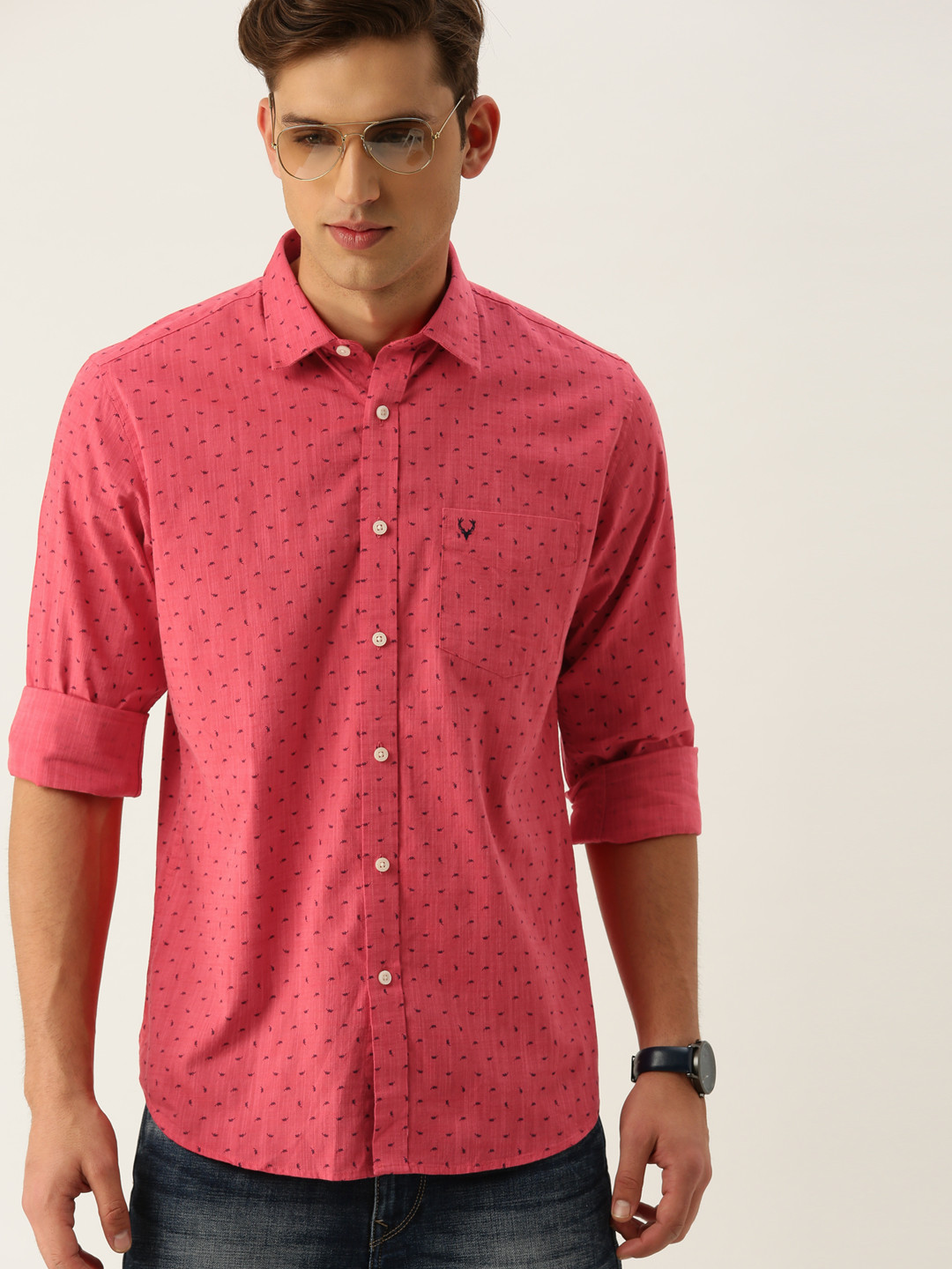 allen solly red tshirt