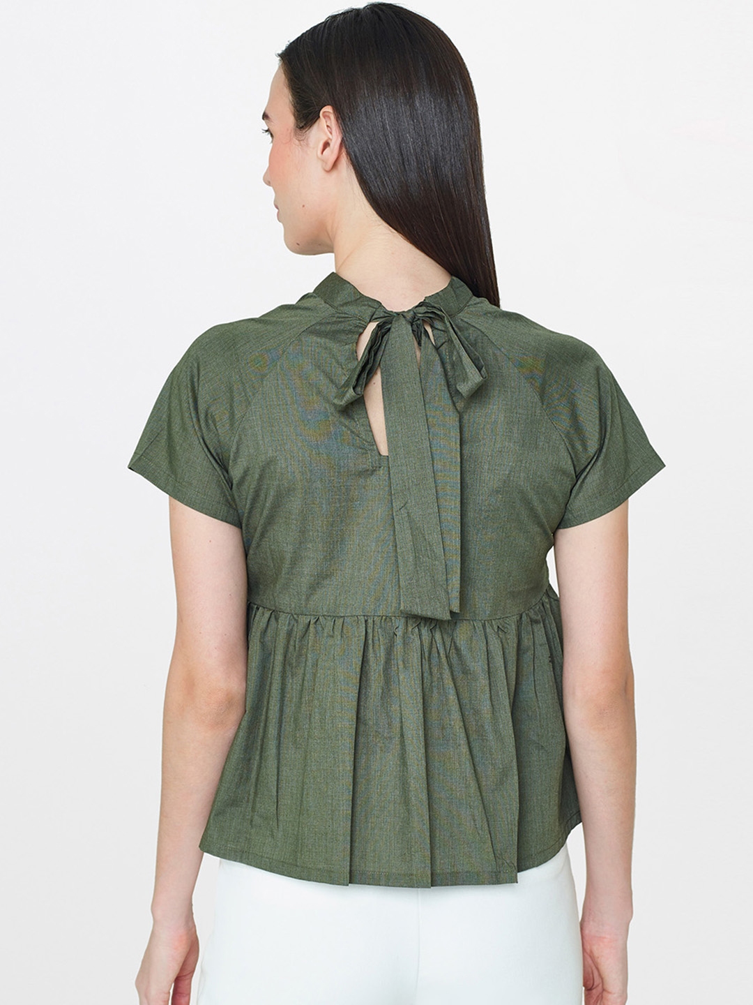 olive green tops womens