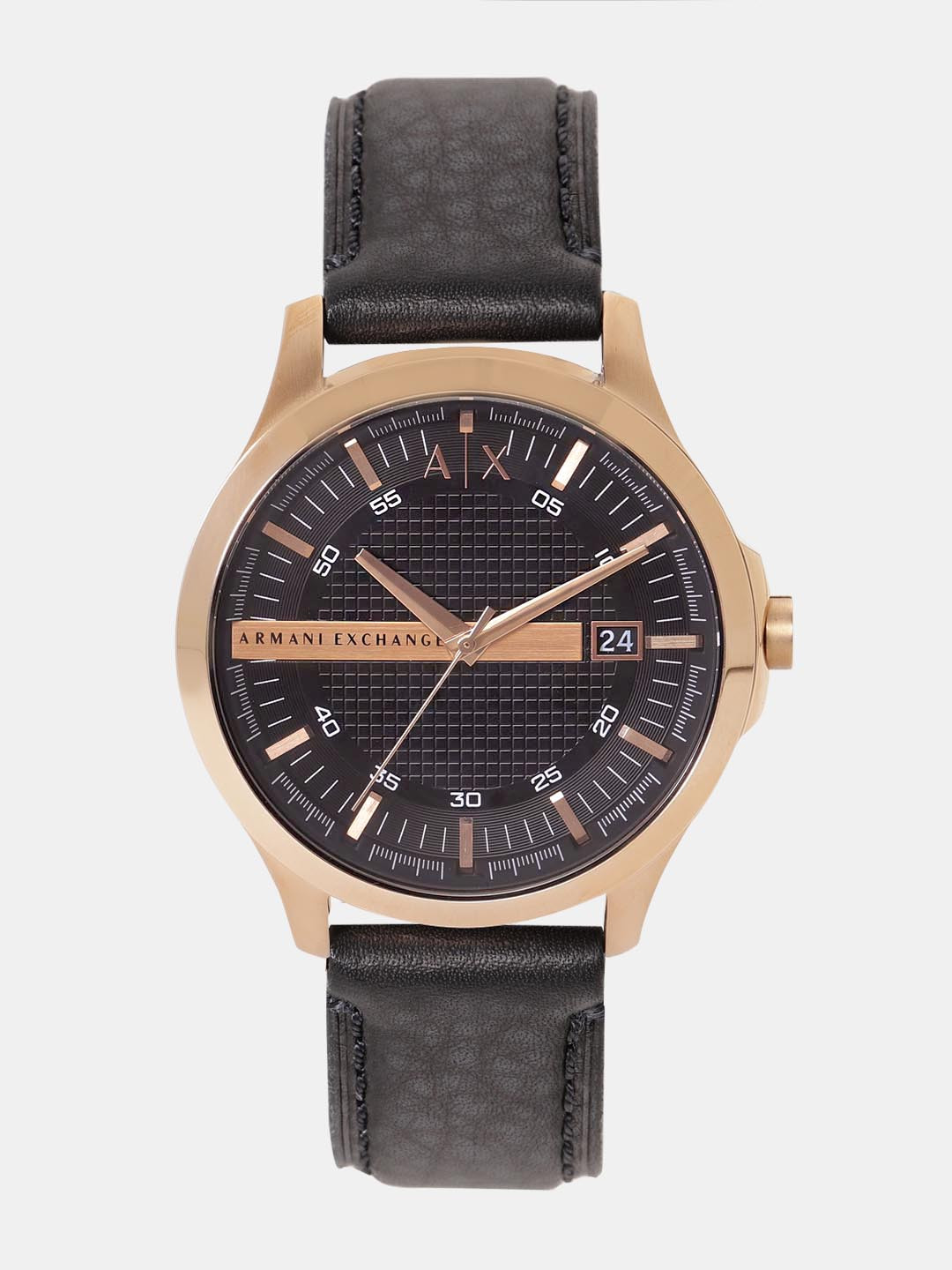 armani exchange gunmetal watch