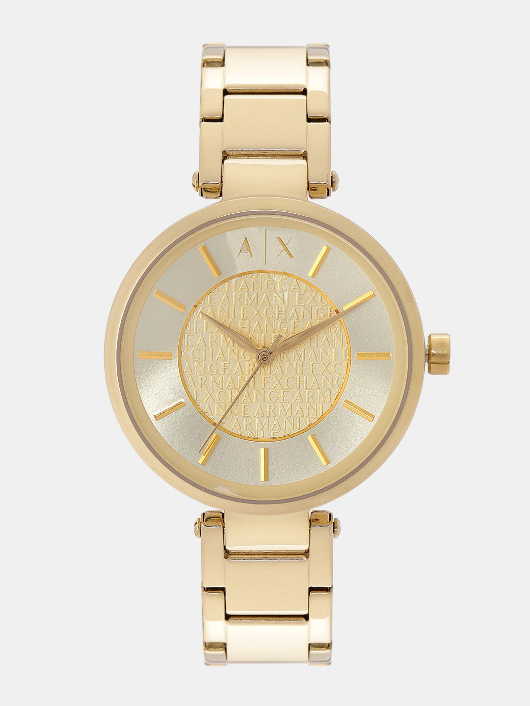 Buy Armani Exchange Women Gold Toned Analogue Watch AX5316_OR1 ...