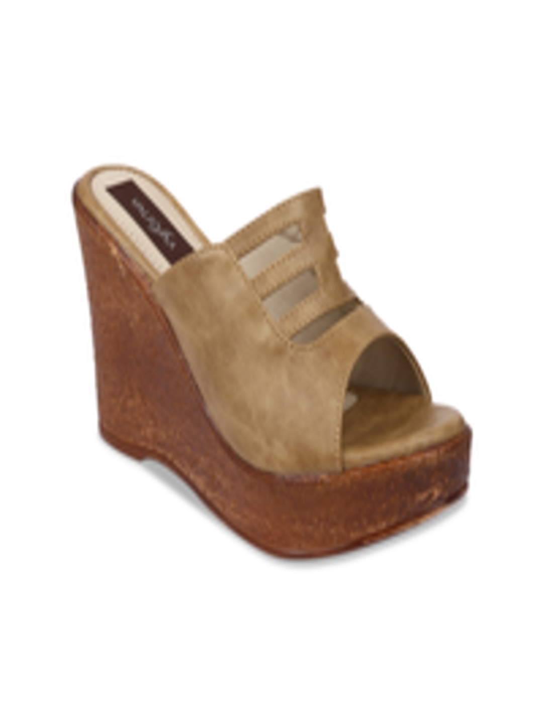 Buy VALIOSAA Women Beige Mules - Heels for Women 7821821 | Myntra