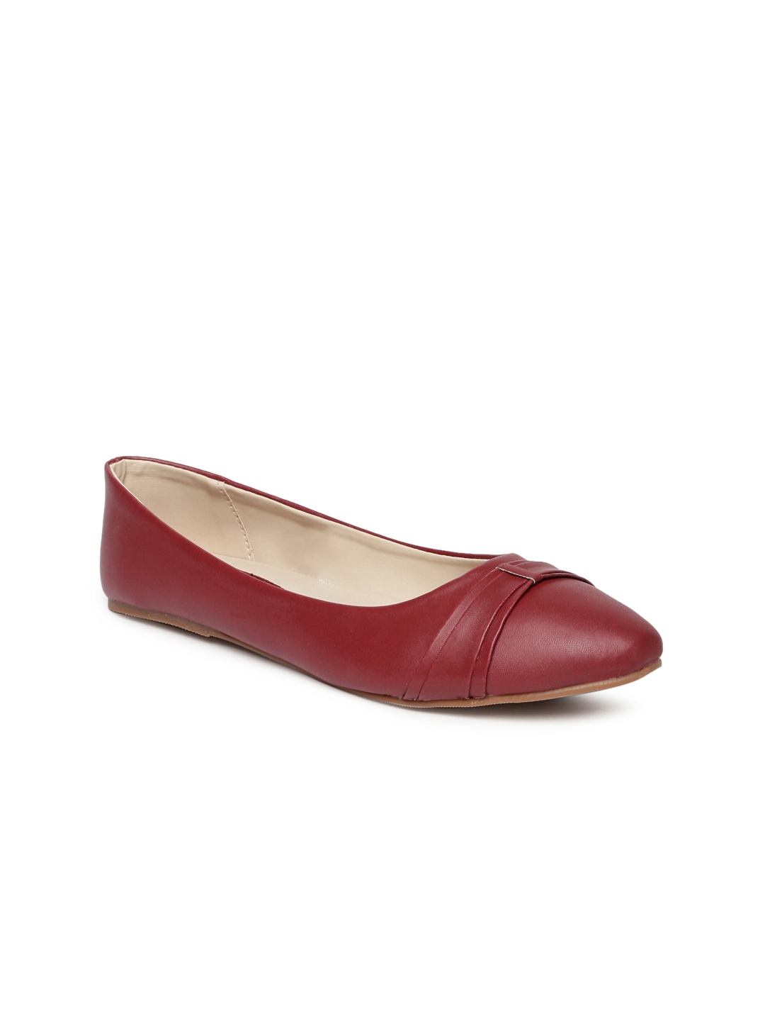 maroon ballet flats