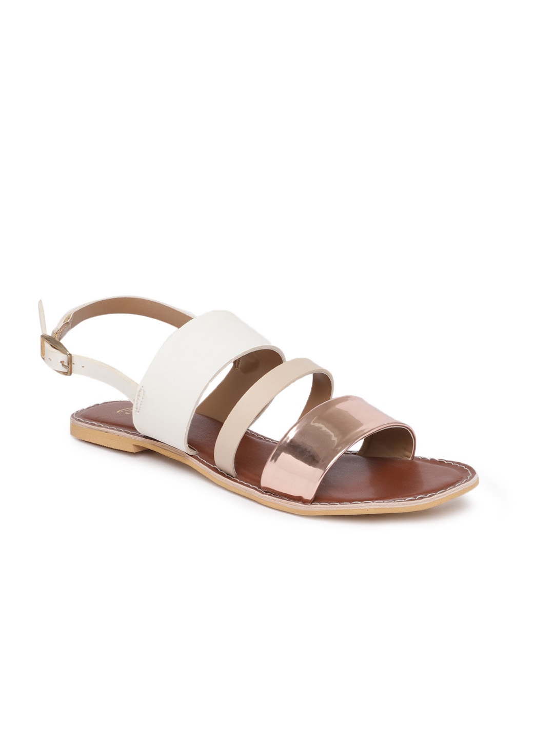 open toe comfort flats