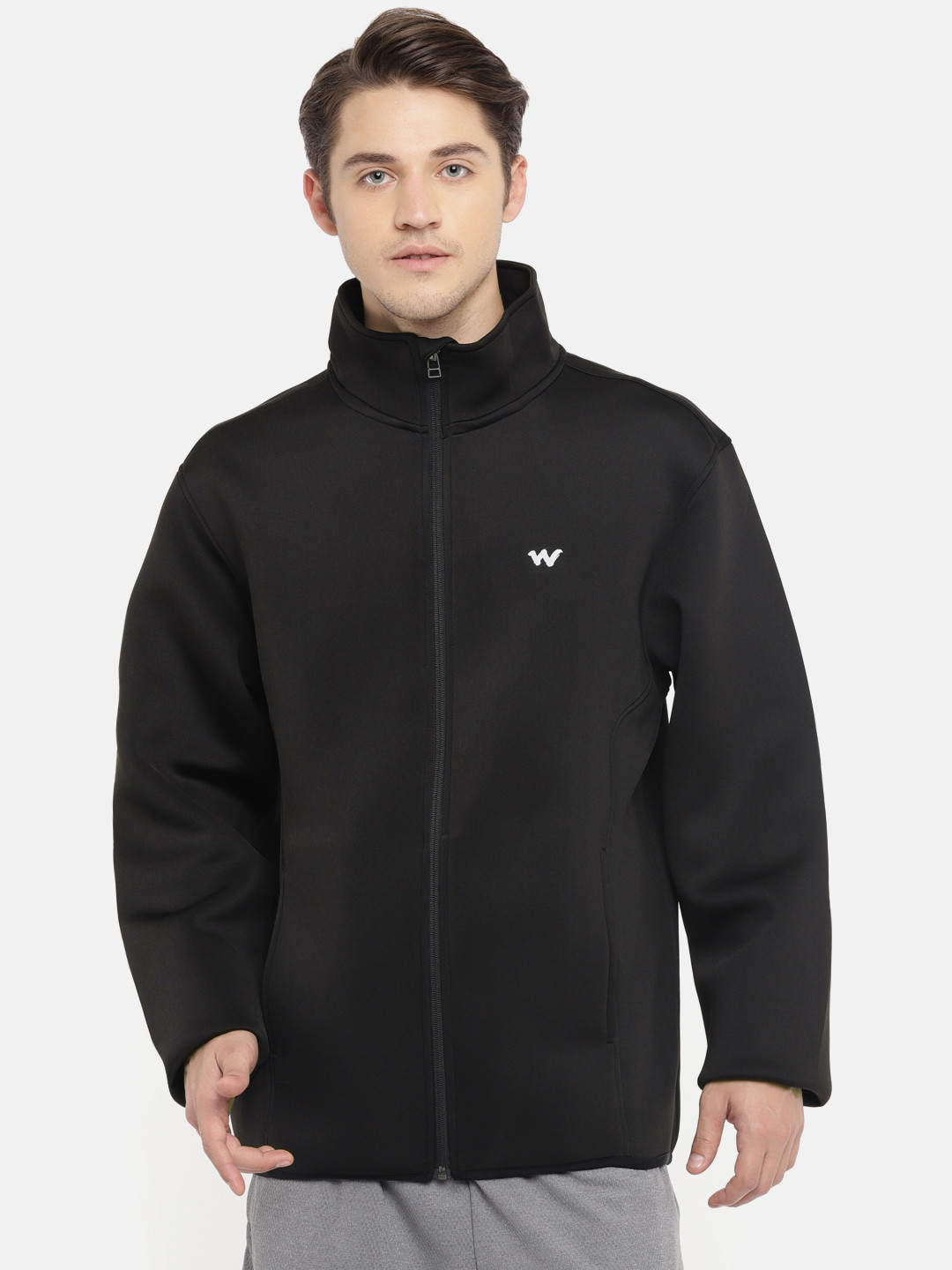 Buy Wildcraft Men Black Solid Sporty Zippered Jacket Jackets for Men
