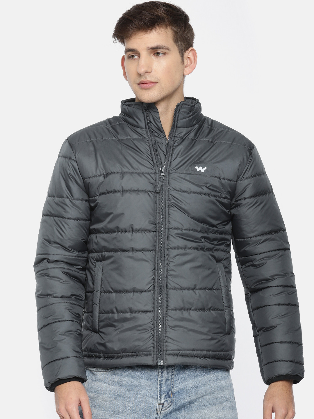 Buy Wildcraft Men Grey Solid Padded Jacket Jackets for Men 7822593 Myntra