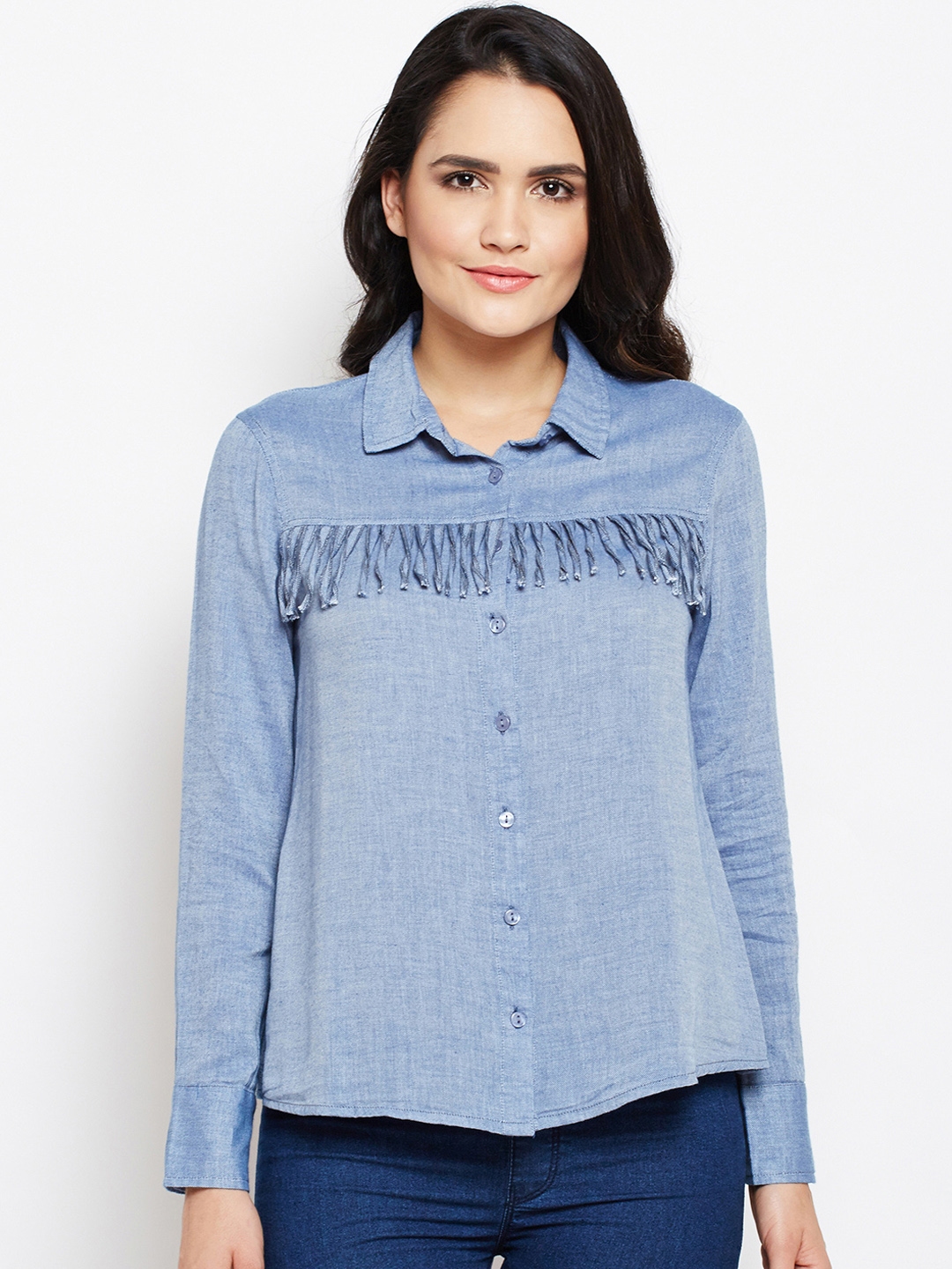 denim shirts myntra