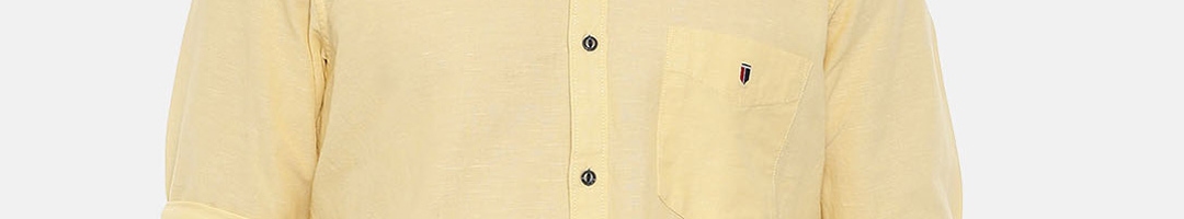 Buy IDC Men Yellow Slim Fit Casual Shirt - Shirts for Men 7830917 | Myntra