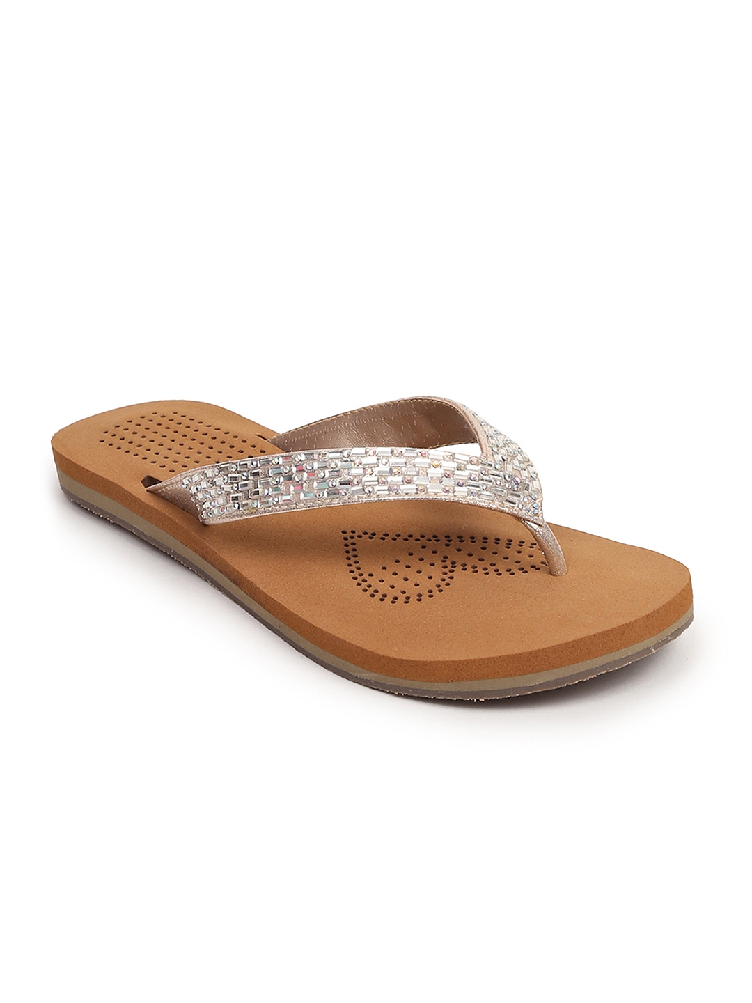 silver strap flats