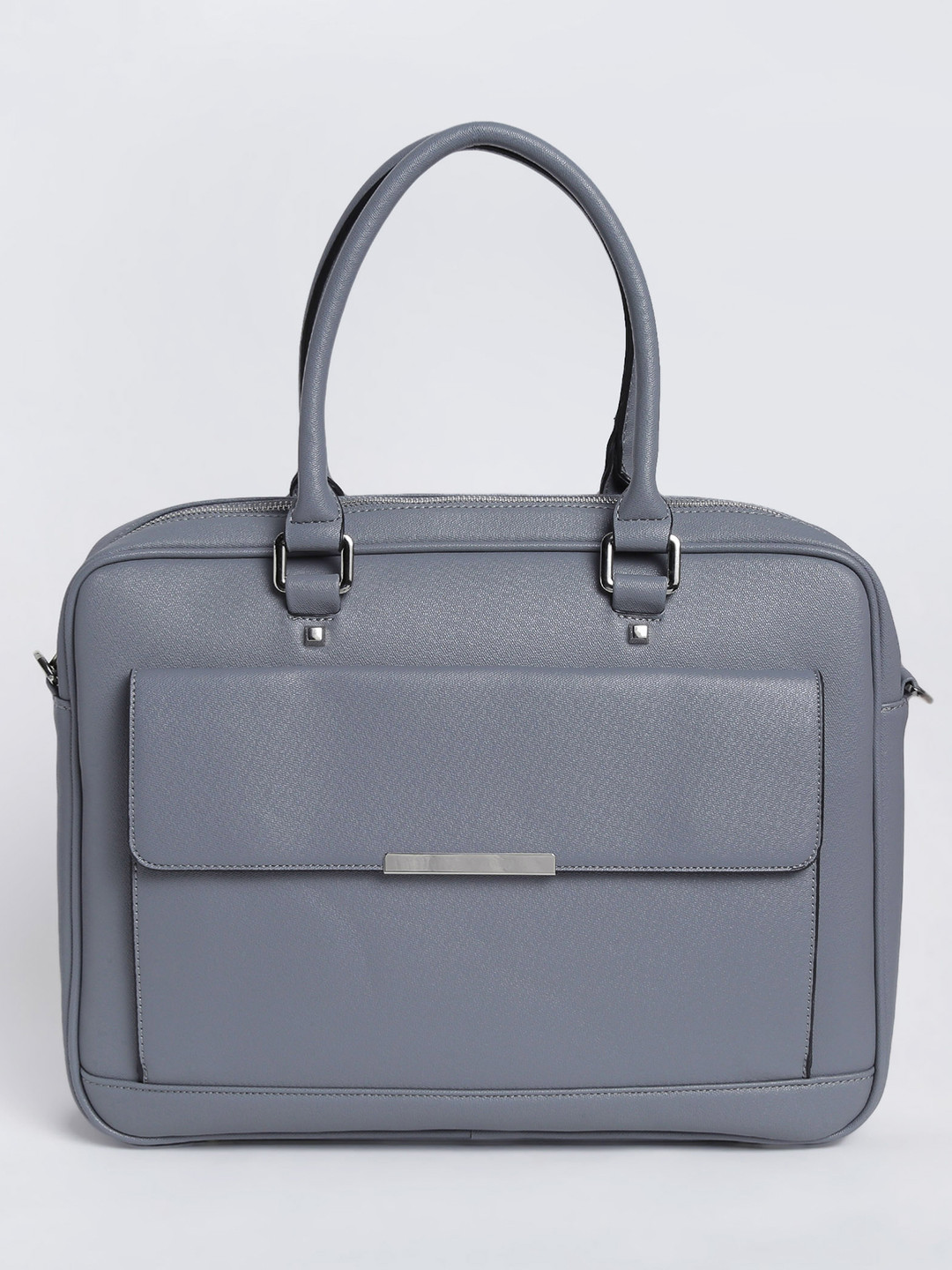 Buy CODE By Lifestyle Women Grey Solid Laptop Bag Laptop Bag for Women 7845269 Myntra