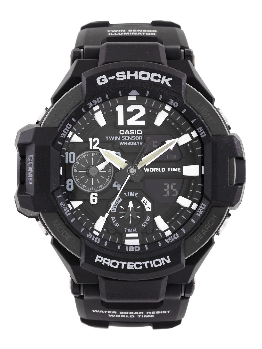Buy CASIO G Shock Men Black Analogue & Digital Watches G596 GA 1100