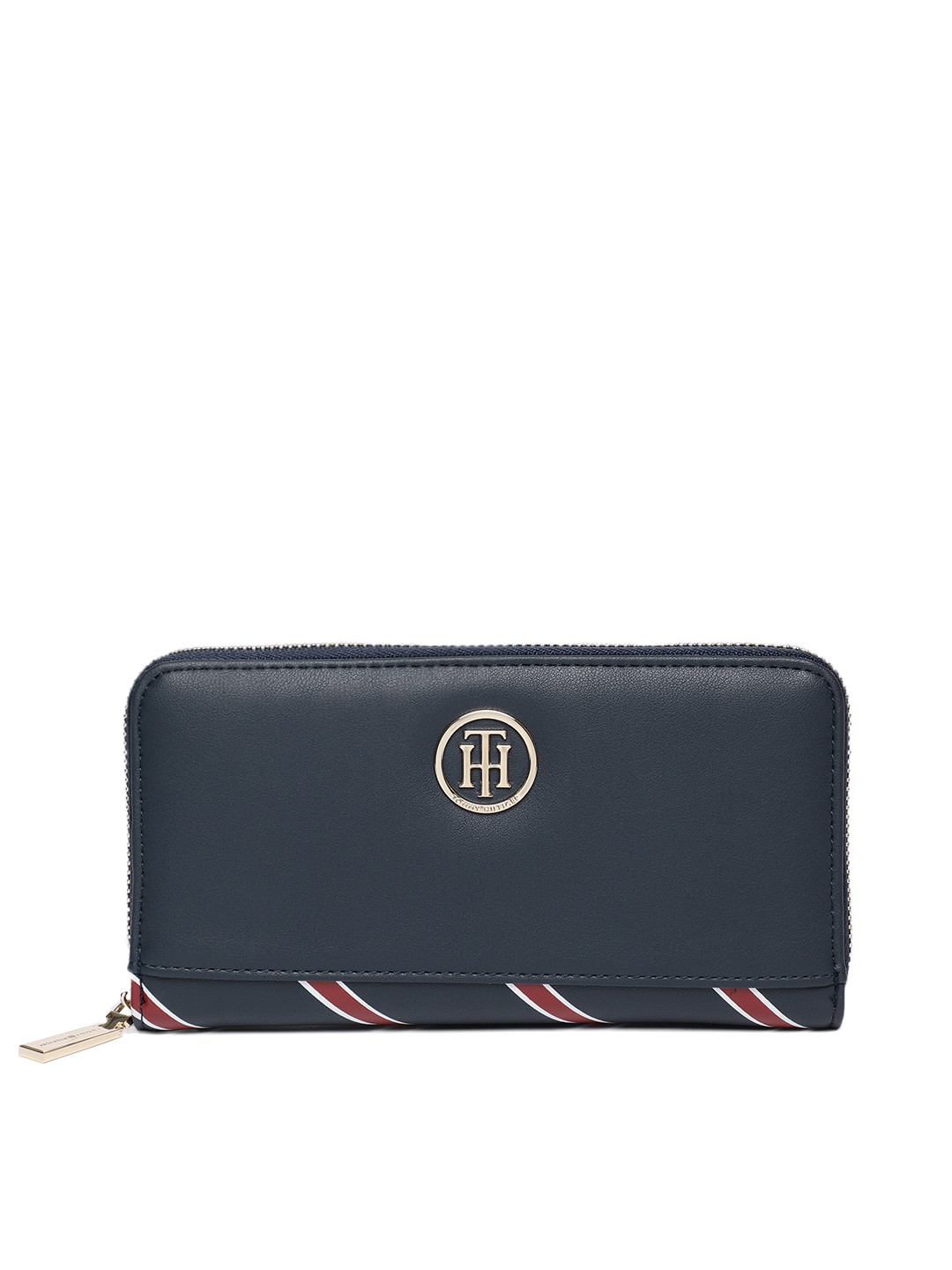 Buy Tommy Hilfiger Women Navy Blue Solid Zip Around Wallet Wallets