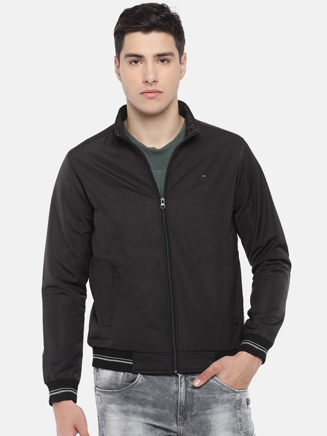 Buy SPYKAR Men Black Solid Bomber - Jackets for Men 7856069 | Myntra