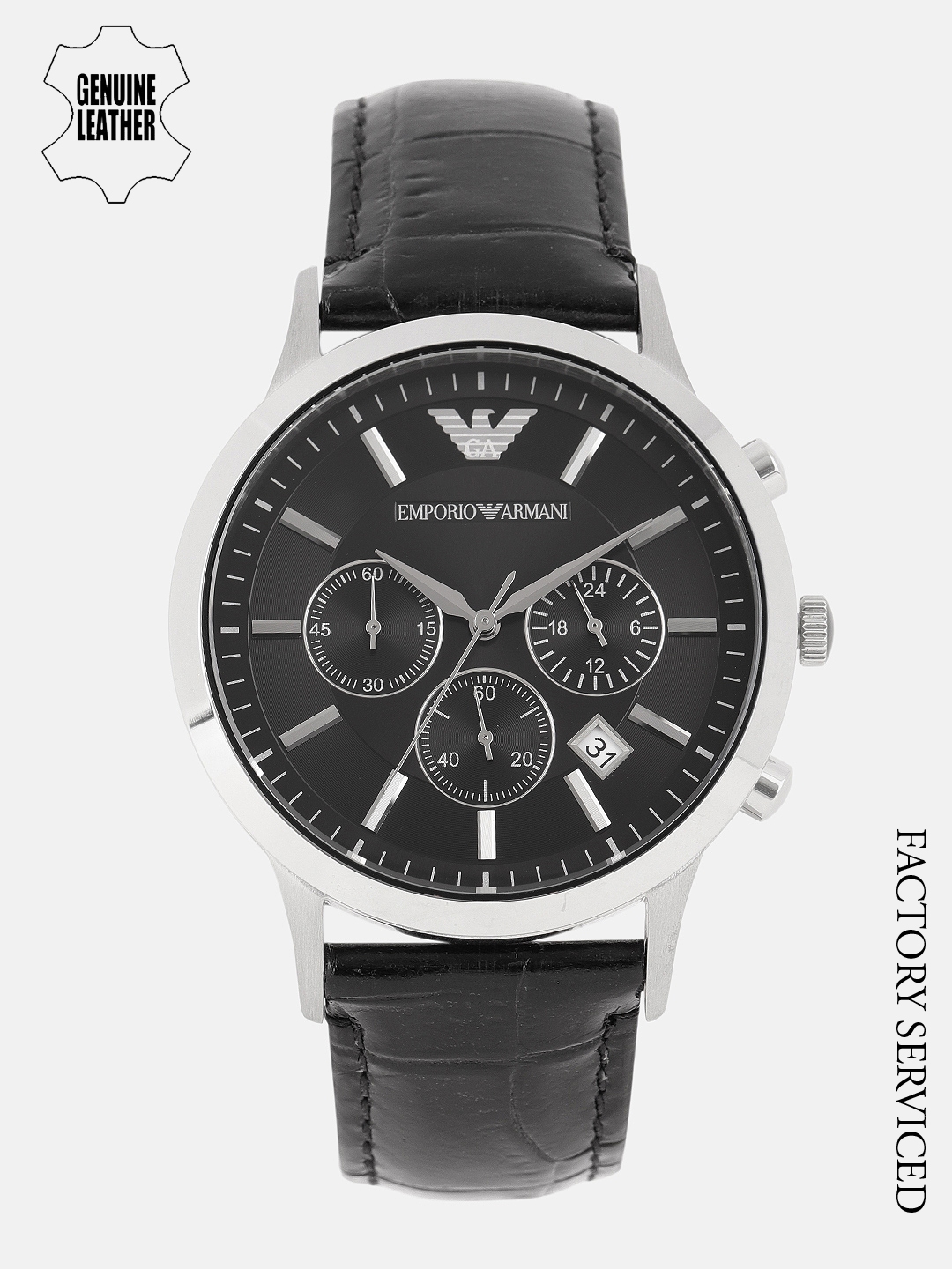 Buy Emporio Armani Men Black Analogue Watch - Watches for Men 7861223 ...