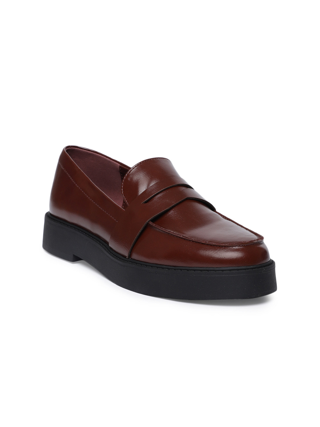 Buy FOREVER 21 Women Maroon Loafers Casual Shoes for Women 7888361