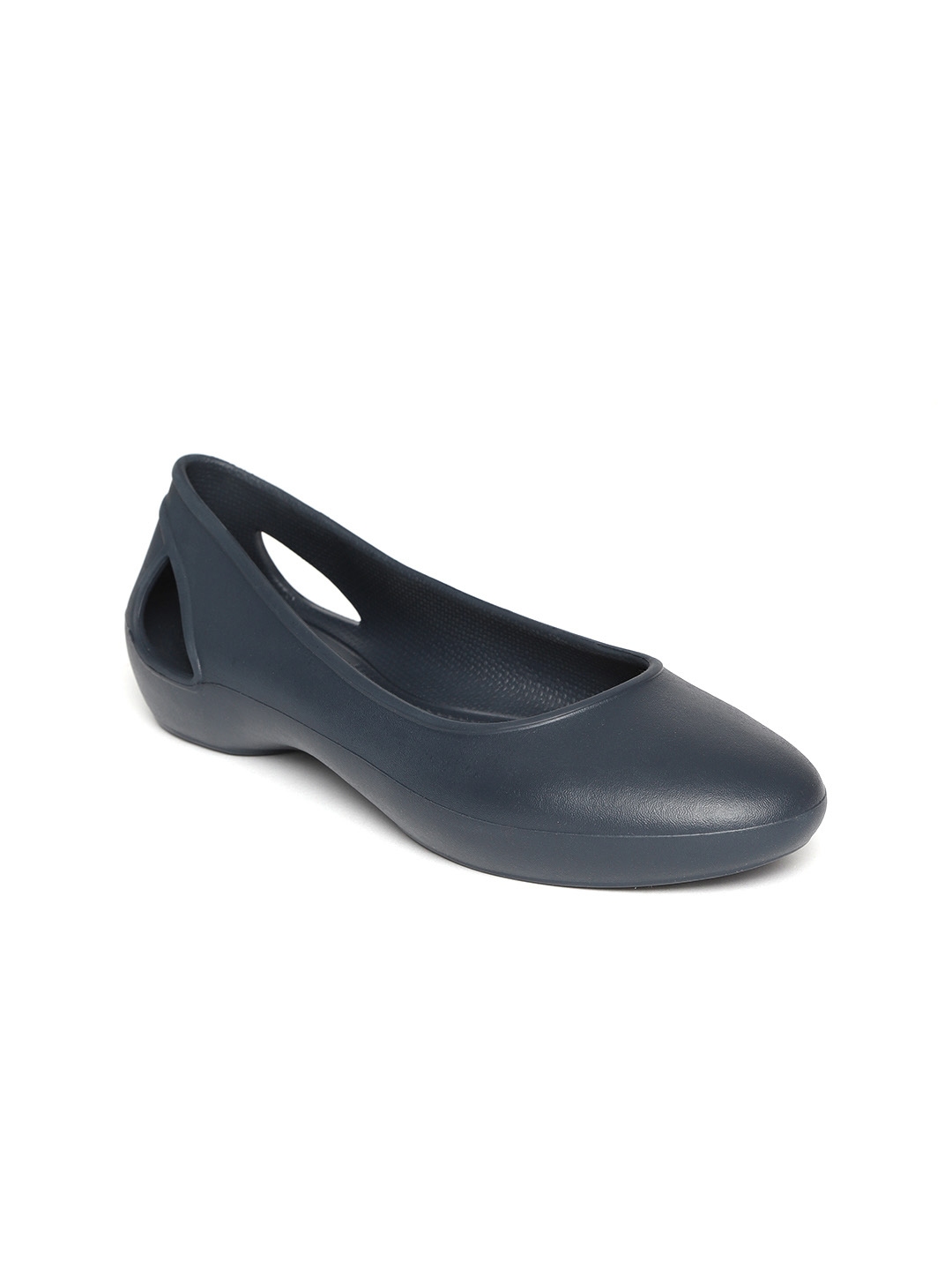 Buy Crocs Women Navy Blue Solid Ballerinas - Flats for Women 7900239 ...