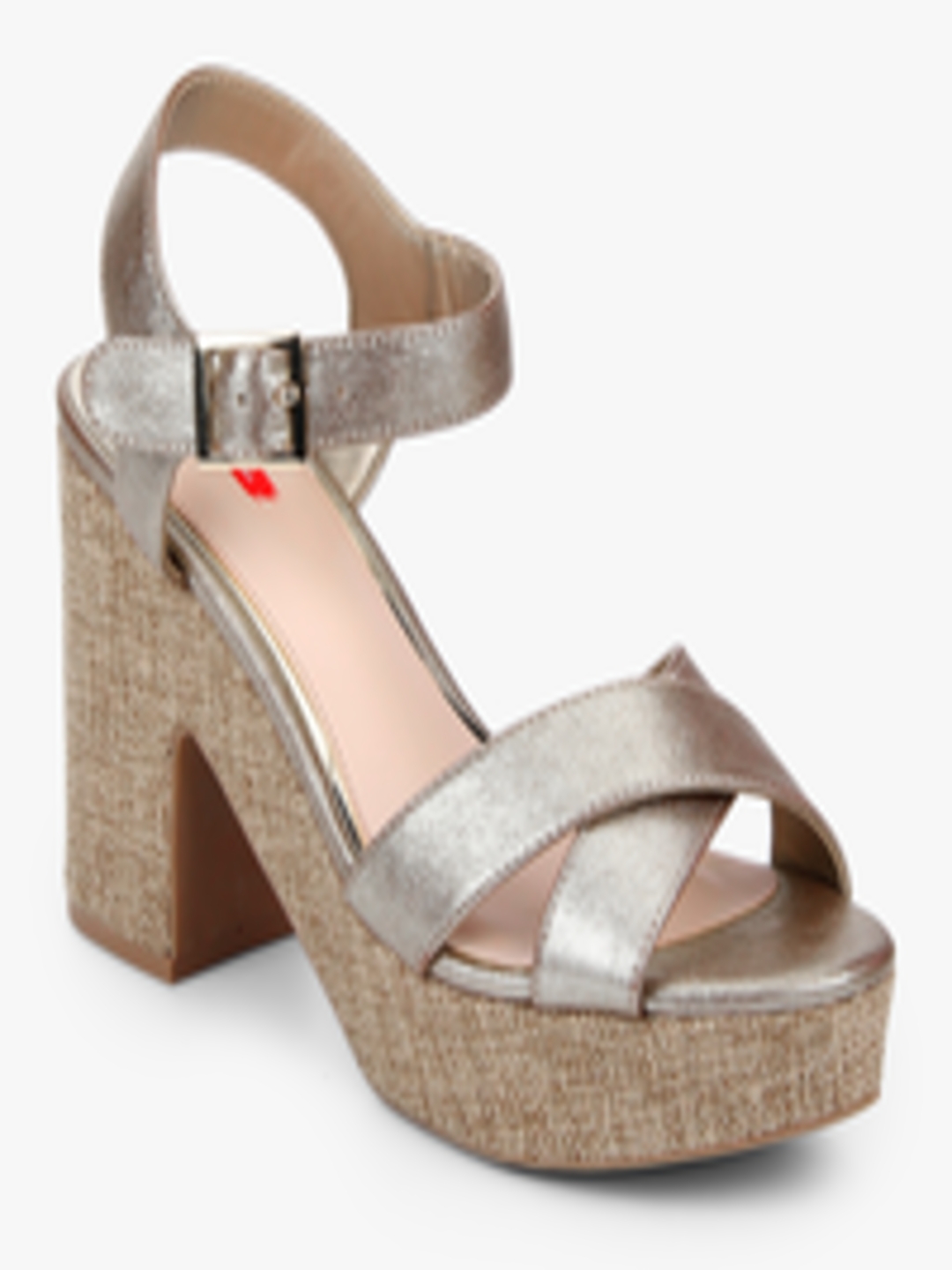 Buy Beige Sandals - Heels for Women 7943453 | Myntra