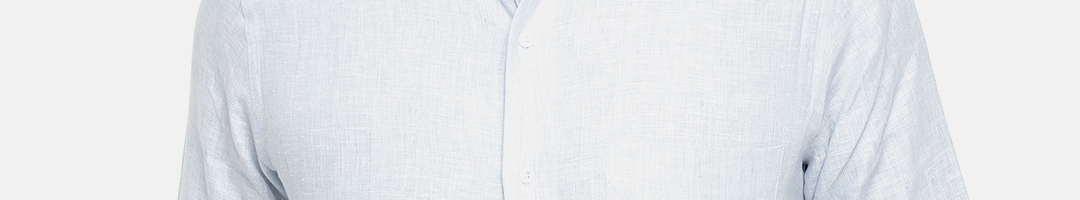 Buy Louis Philippe Men Blue Slim Fit Self Design Formal Shirt - Shirts for Men 7990765 | Myntra