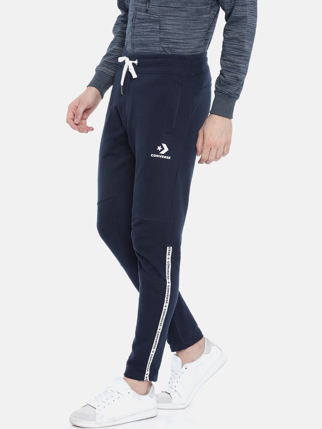 mens navy blue track pants