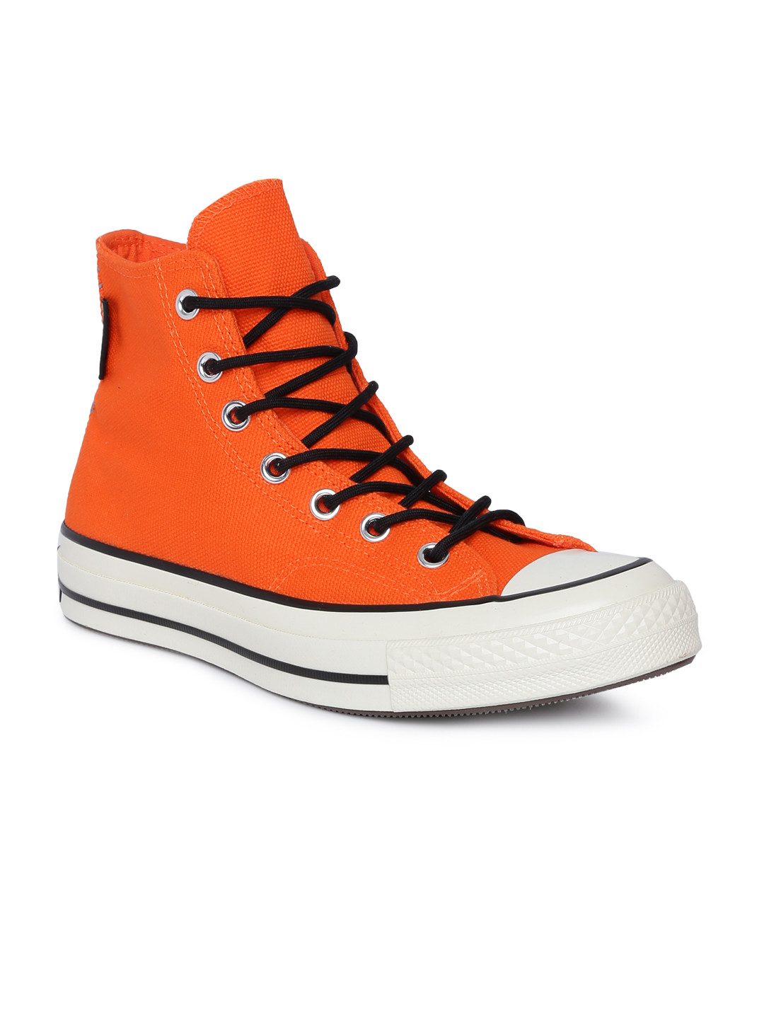 Buy Converse Unisex Orange Solid Canvas High Top Sneakers Casual
