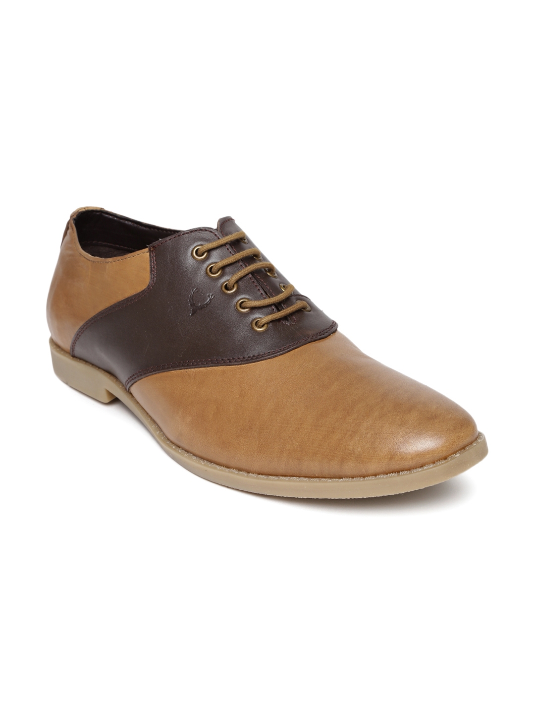 allen solly brown formal shoes