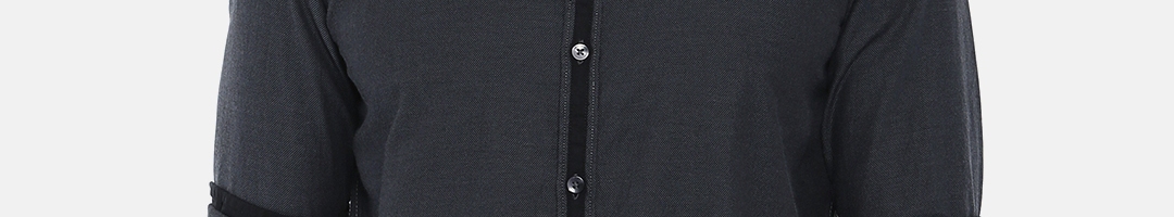 Buy IDC Men Black Slim Fit Solid Casual Shirt - Shirts for Men 8000879 ...