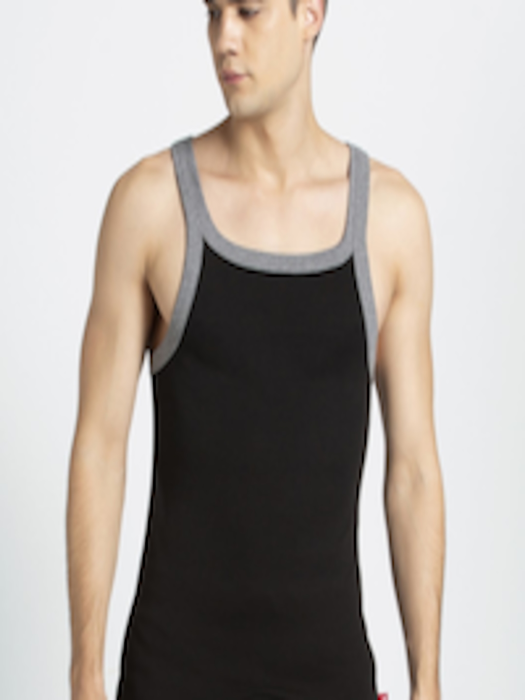 Buy Jockey Men Black Solid Innerwear Vest US27 - Innerwear Vests for ...