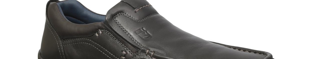 Buy ID Men Black Leather Formal Slip Ons - Formal Shoes for Men 8024465 ...