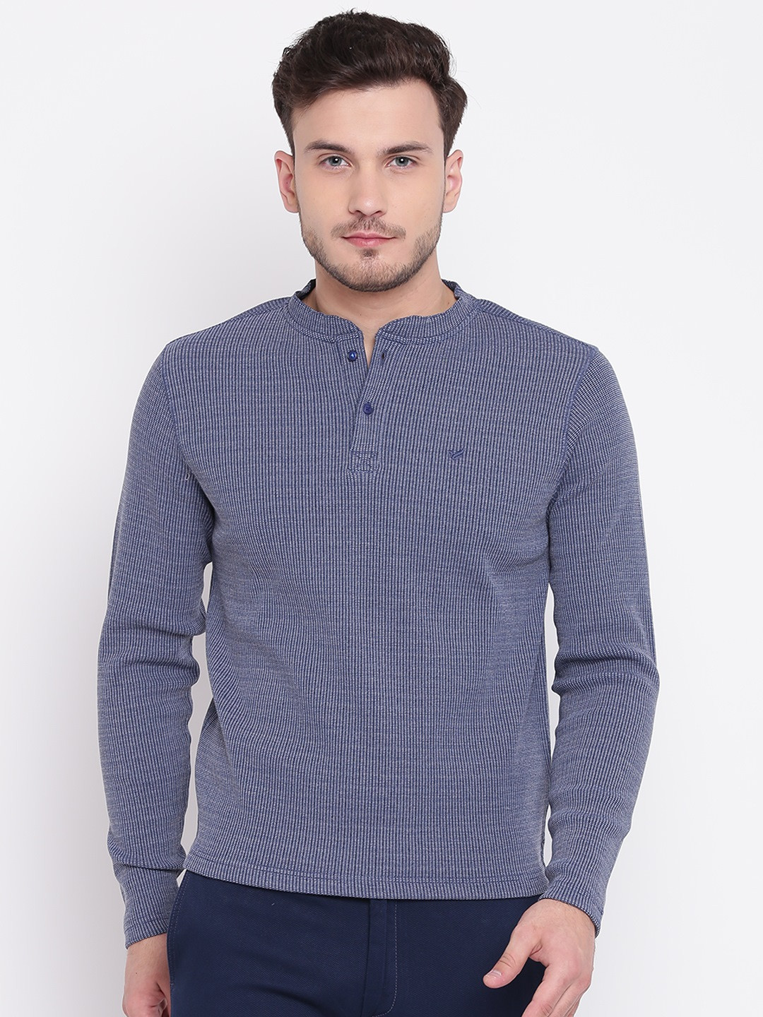 Buy Blackberrys Men Navy Blue Solid Pullover - Sweaters for Men 8031319 | Myntra