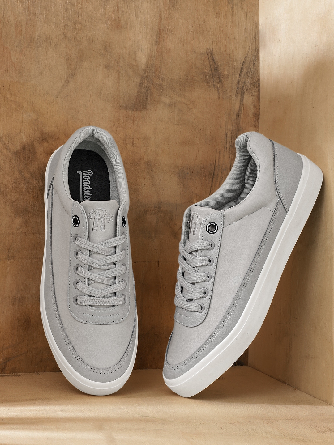 Buy Roadster Men Grey Sneakers - Casual Shoes for Men 8044787 | Myntra