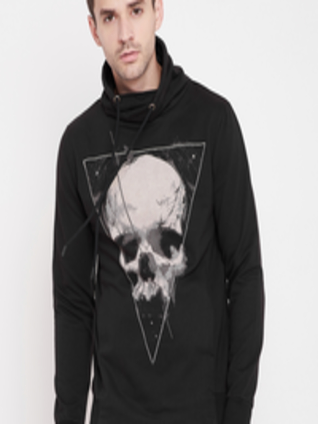 Buy PUNK Men Black Printed Sweatshirt - Sweatshirts for Men 8062471