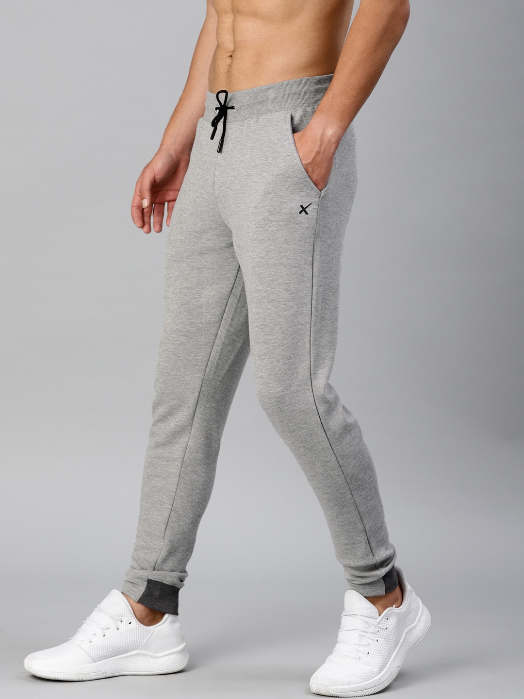 hrx grey track pants