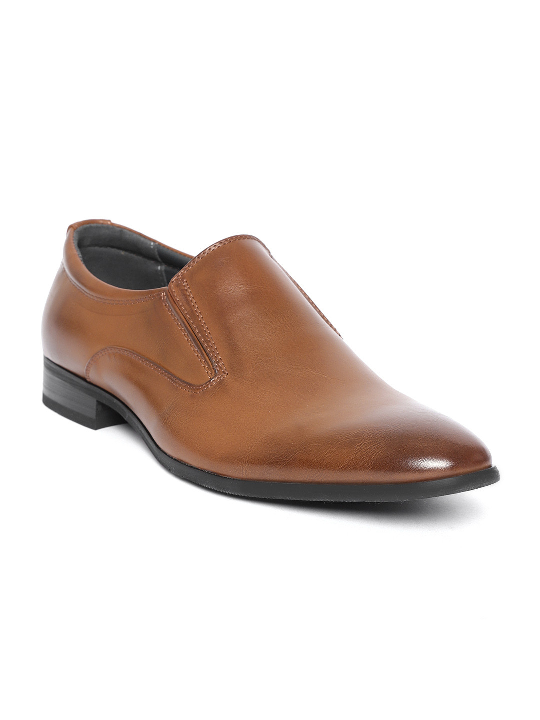 Buy Harvard Men Brown Solid Formal Slip Ons Formal Shoes for Men