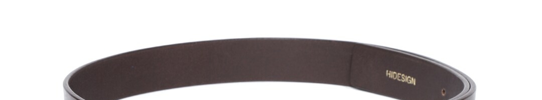 Buy Hidesign Men Coffee Brown Solid Leather Belt - Belts for Men ...
