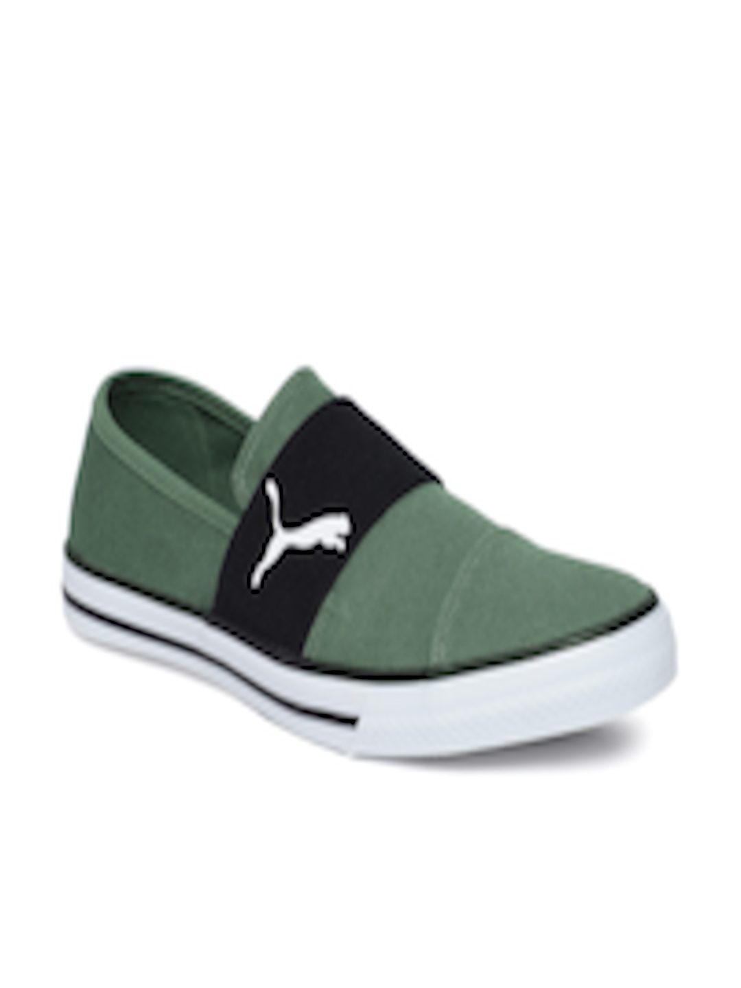 Buy Puma Unisex Green & Black Alpha CV II IDP Slip On Sneakers - Casual ...