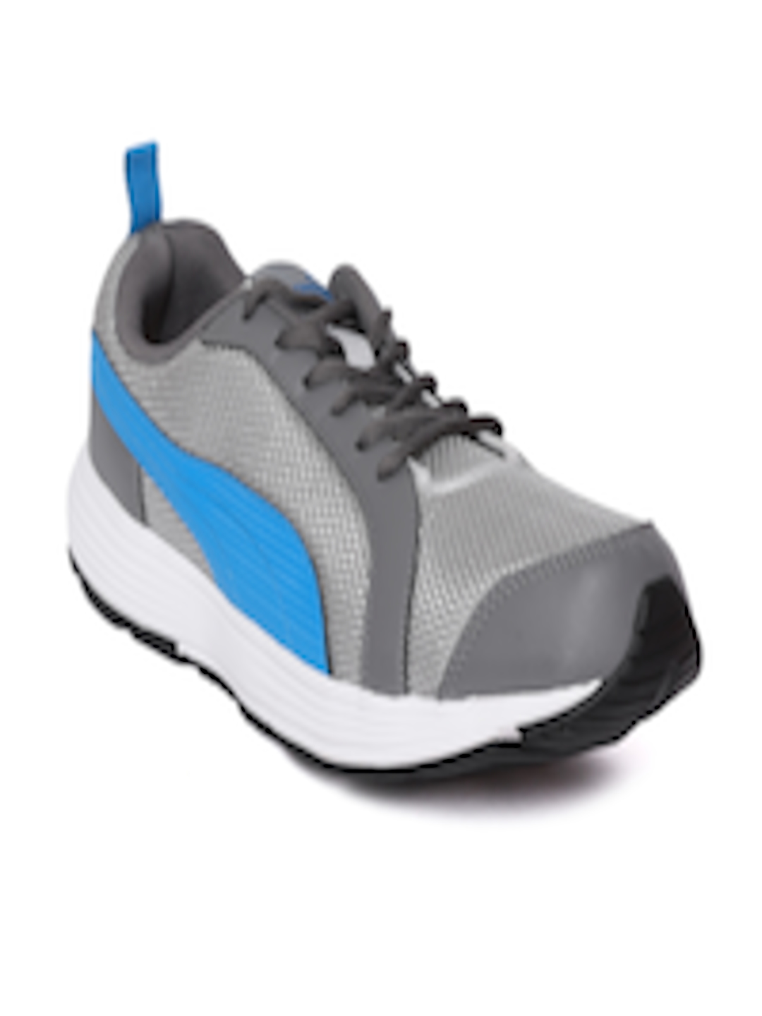 Buy Puma Men Grey & Blue Rambo IDP Colourblocked Running Shoes - Sports ...