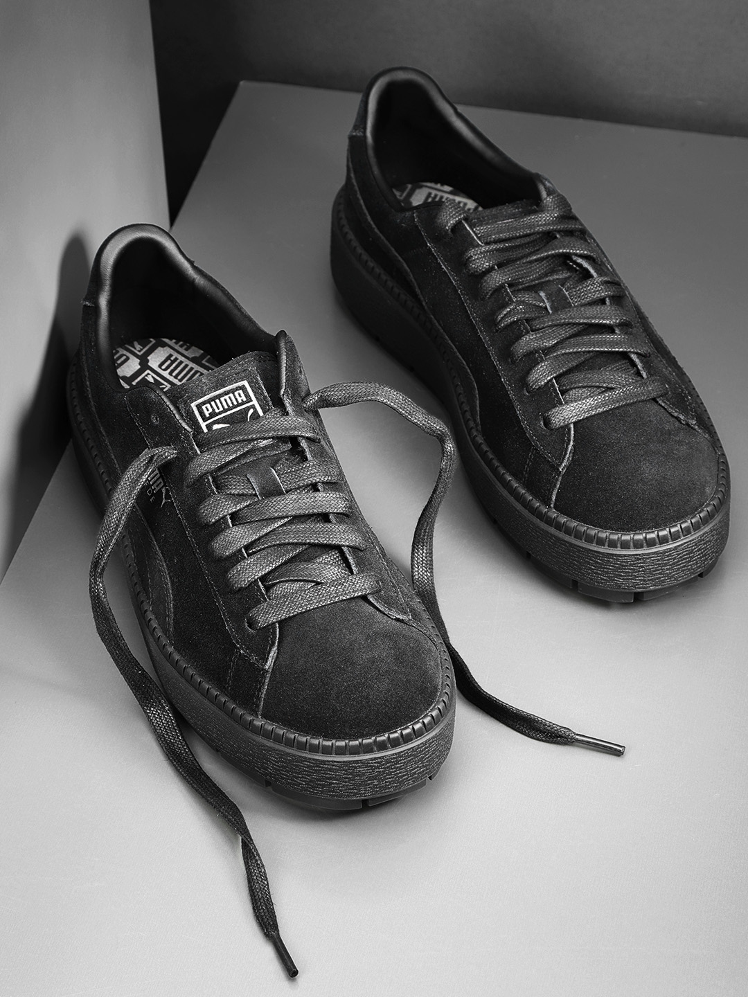 puma platform trace animal black
