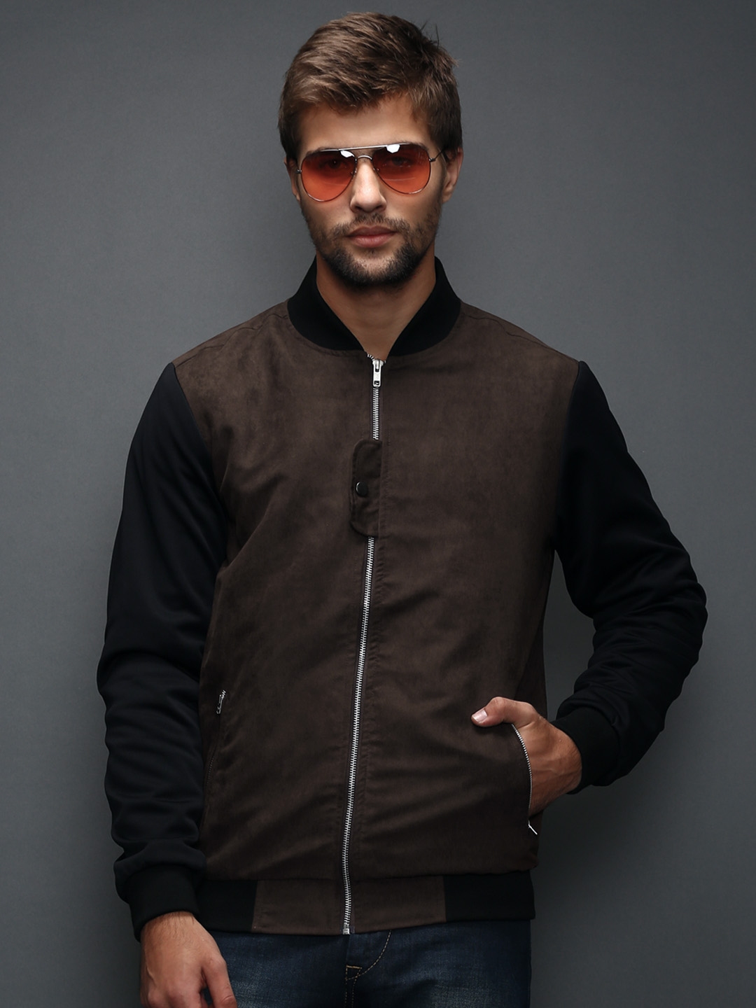 Buy HRX By Hrithik Roshan Signature Brown Jacket - Jackets for Men ...