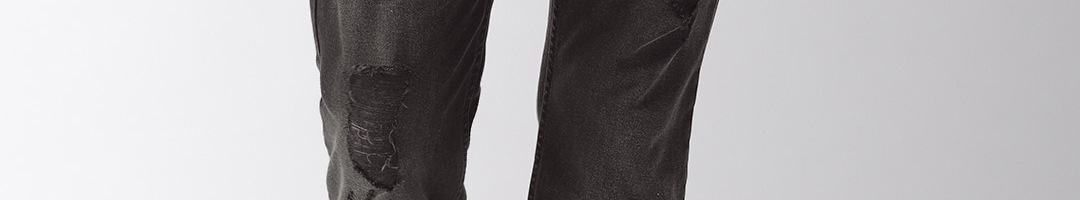 Buy Celio Men Black Slim Fit Mid Rise Mildly Distressed Stretchable ...