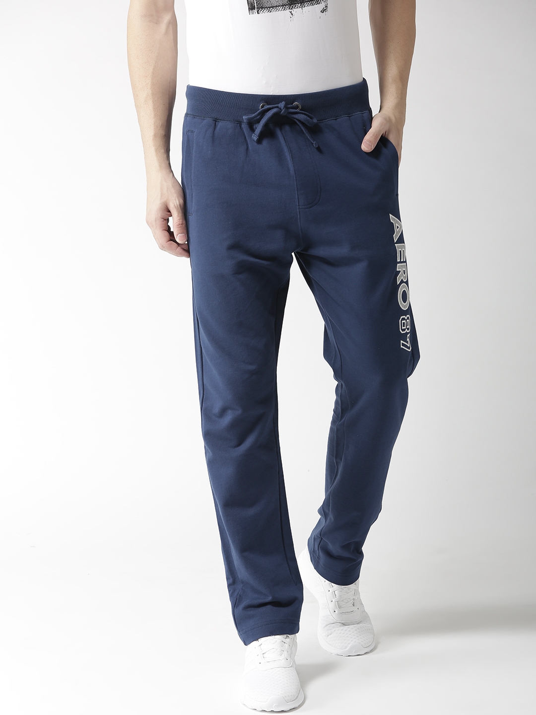 mens navy blue track pants