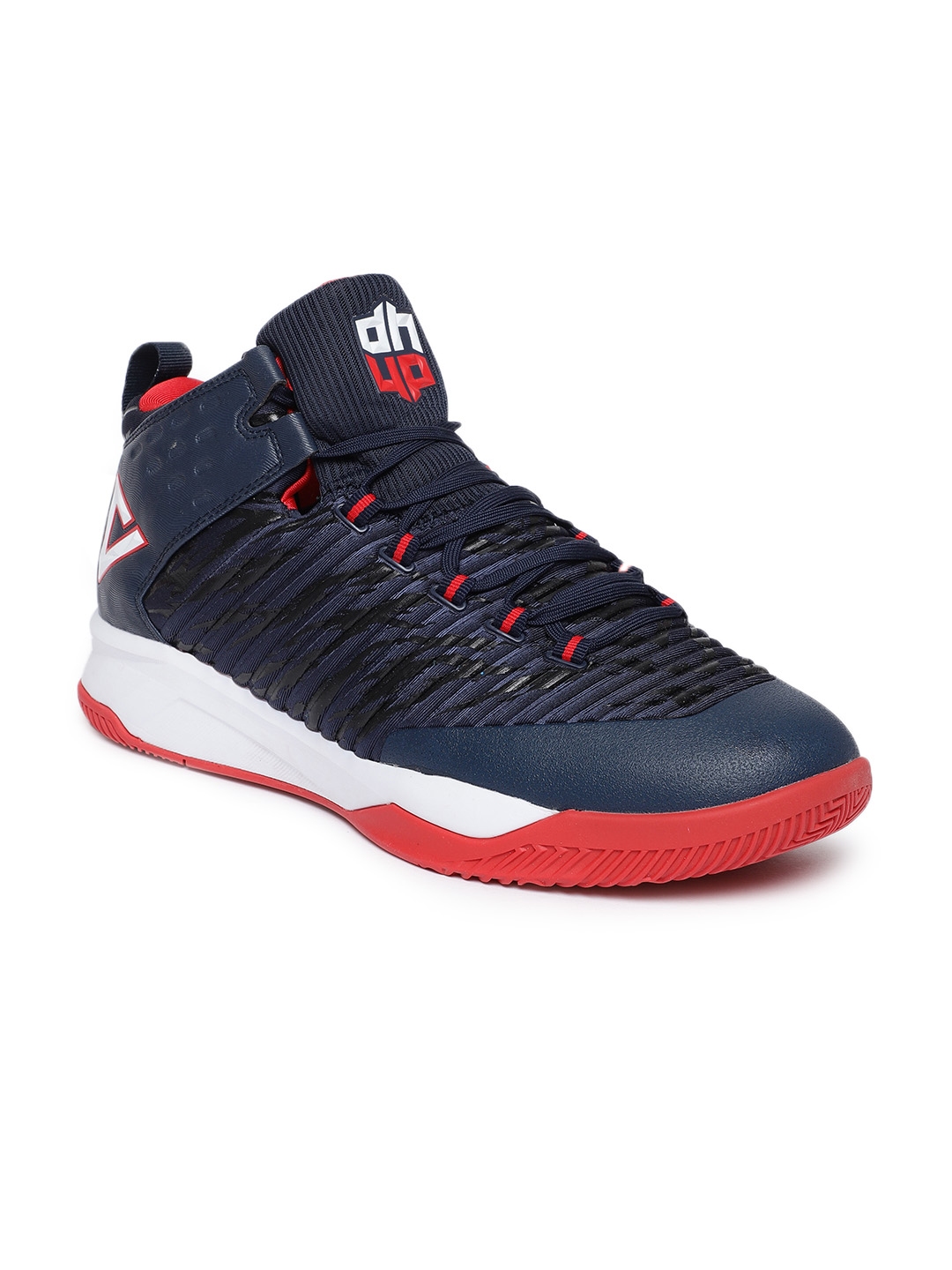 navy blue basketball sneakers