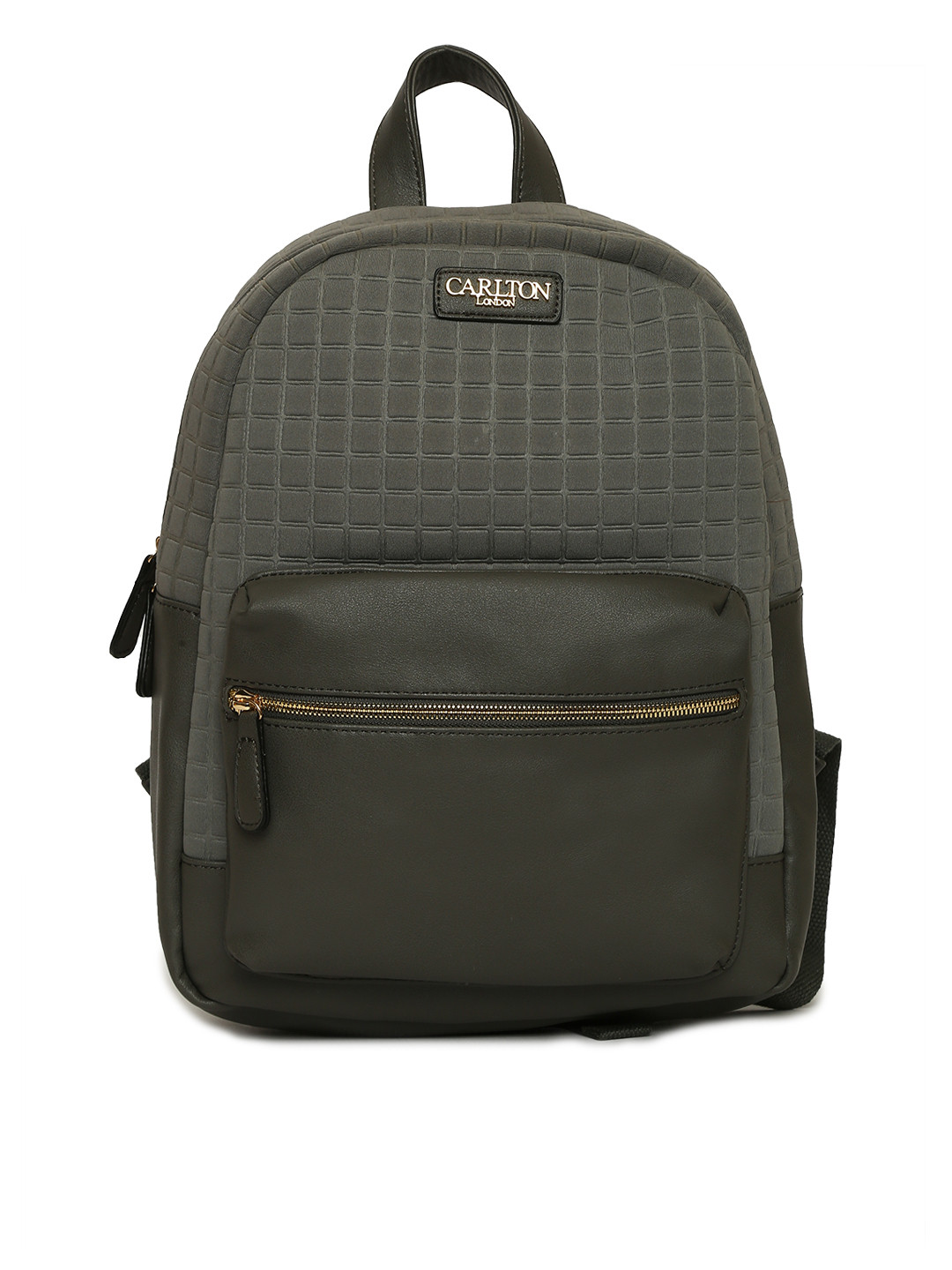 Buy Carlton London Women Grey Textured Backpack Backpacks for Women