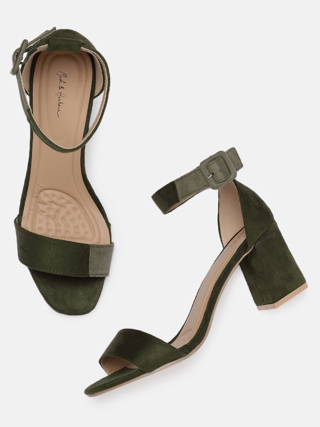dsw olive green sandals