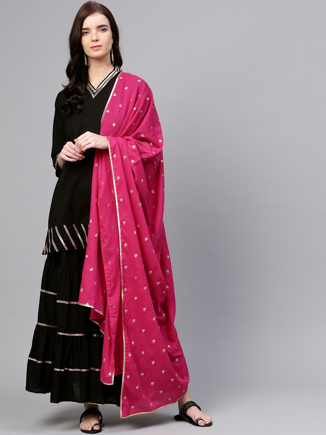 sharara set in myntra