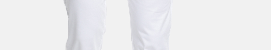 Buy British Club Men White Slim Fit Solid Regular Trousers - Trousers ...