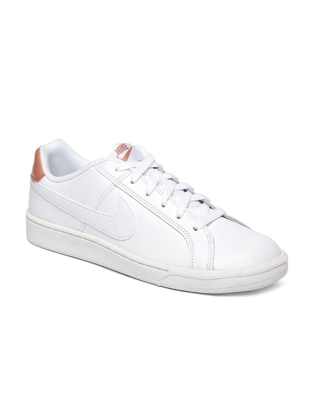 Buy Nike Women White Court Royale Leather Sneakers ...