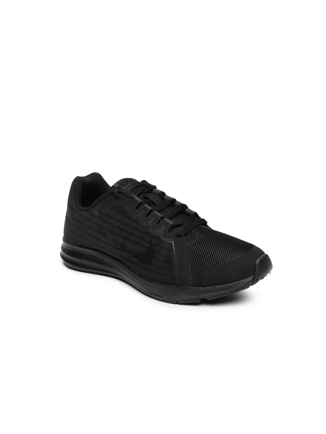 nike men's black downshifter 8 running shoes